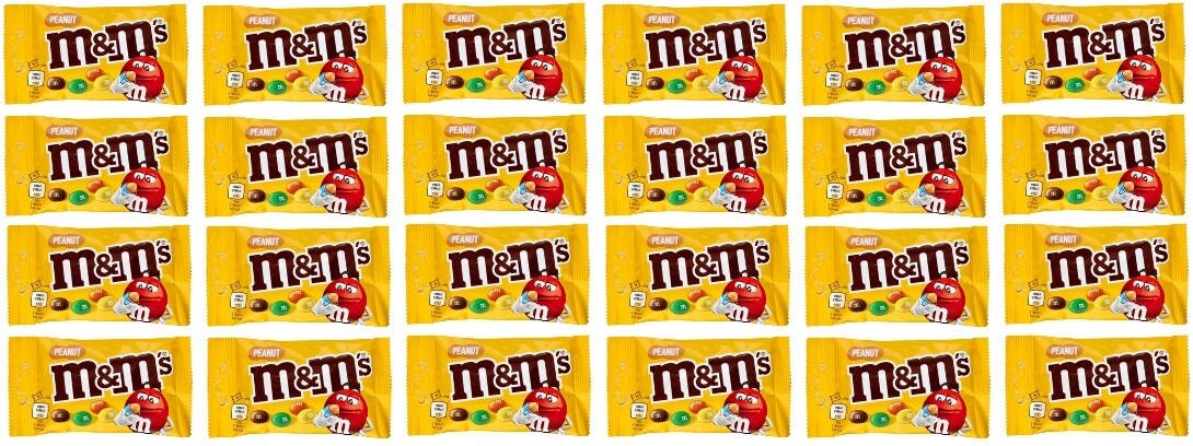 24 x 45 g M&m's ořechového Kartonu