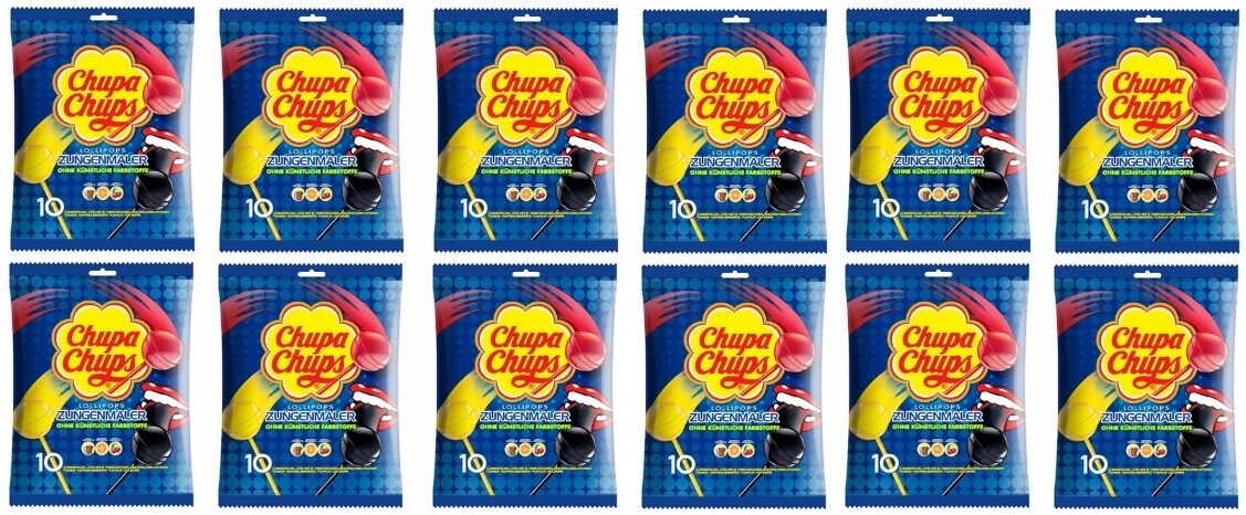 12x 120g Chupa Chups Graffiti Lízátka v krabičce