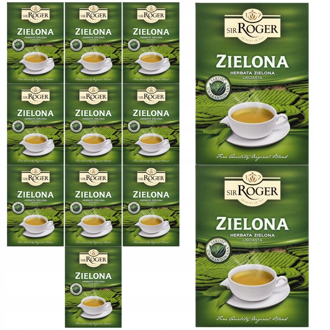 Zelený sypaný Čaj Sir Roger 100g x 12 kusů