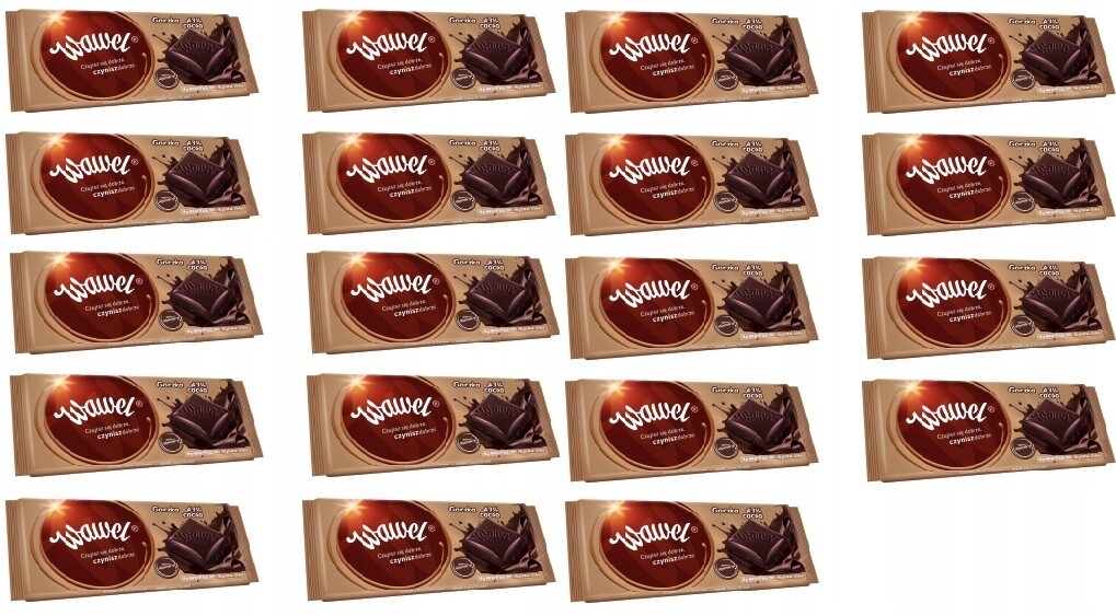 19x 90g Wawel Hořká čokoláda 43% Karton