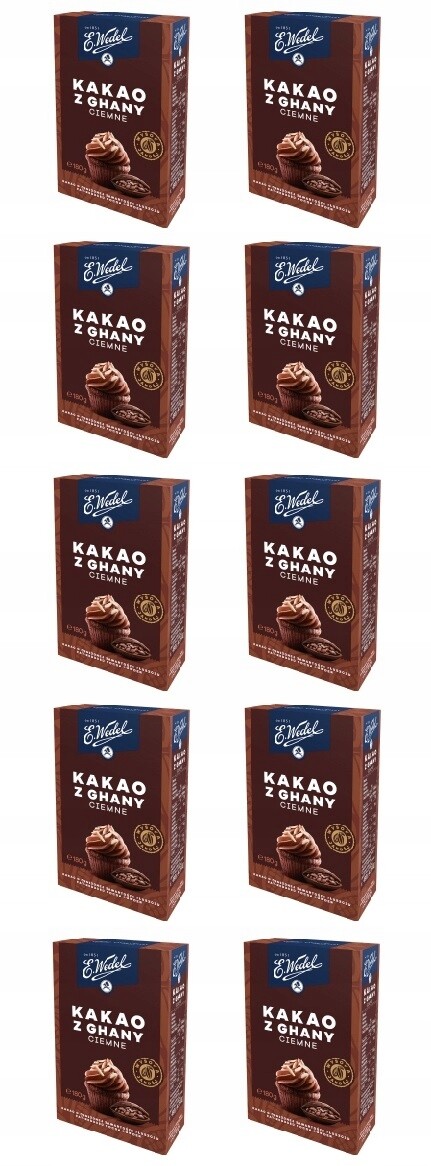 10 x 180 g Wedel Kakao tmavé z Ghany Karton