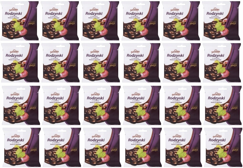 24x 80g Jutrzenka Rozinky v čokoládě Karton