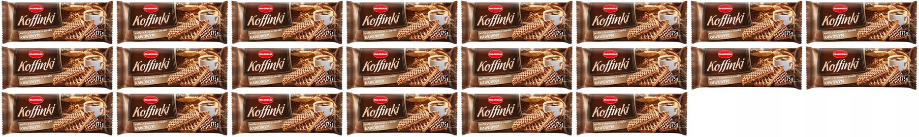 22 x 175 g Magnolia Oplatky s krémem s kávovou příchutí Koffinki Karton