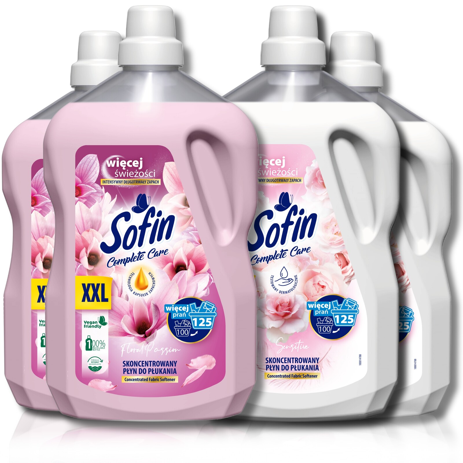 Sofin tekutá aviváž Floral Passion, Sensitive XXL 2,5 l x 4 400 praní