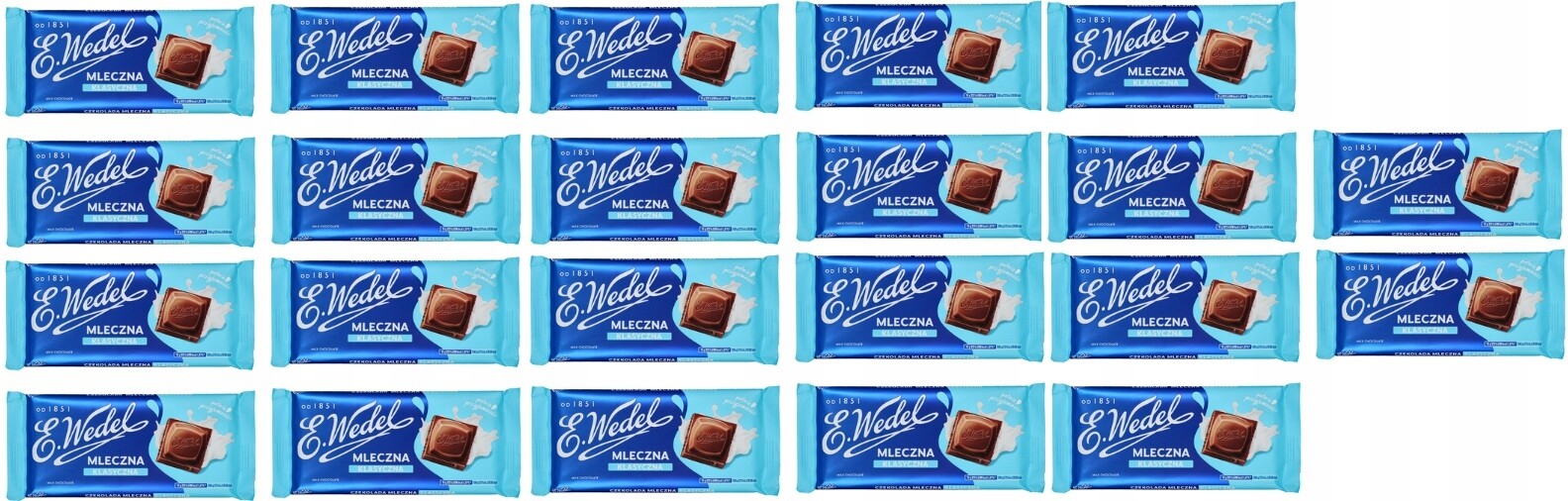 22x 90g Wedel Klasická mléčná Čokoláda v krabičce