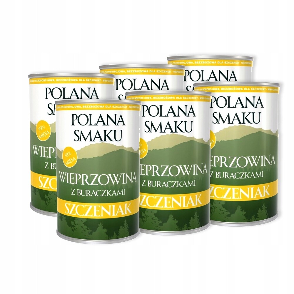 Polana Smaku Vepřové maso s červenou řepou 6x400g Krmivo Monoprotein Štěně