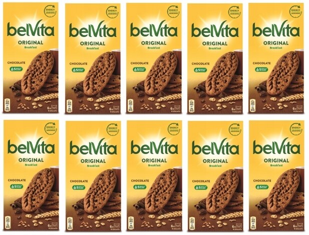 10 x 300 g Belvita Kakaové sušenky Karton