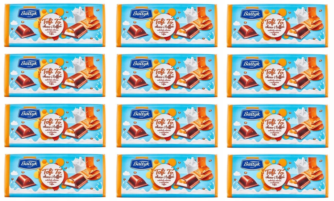 12x 145g Bałtyk Tofi plněné Čokoláda do krabičky