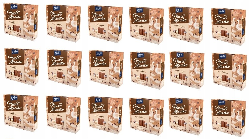 18 x 340 g Wedel Ptačí mléko caffe latte Karton