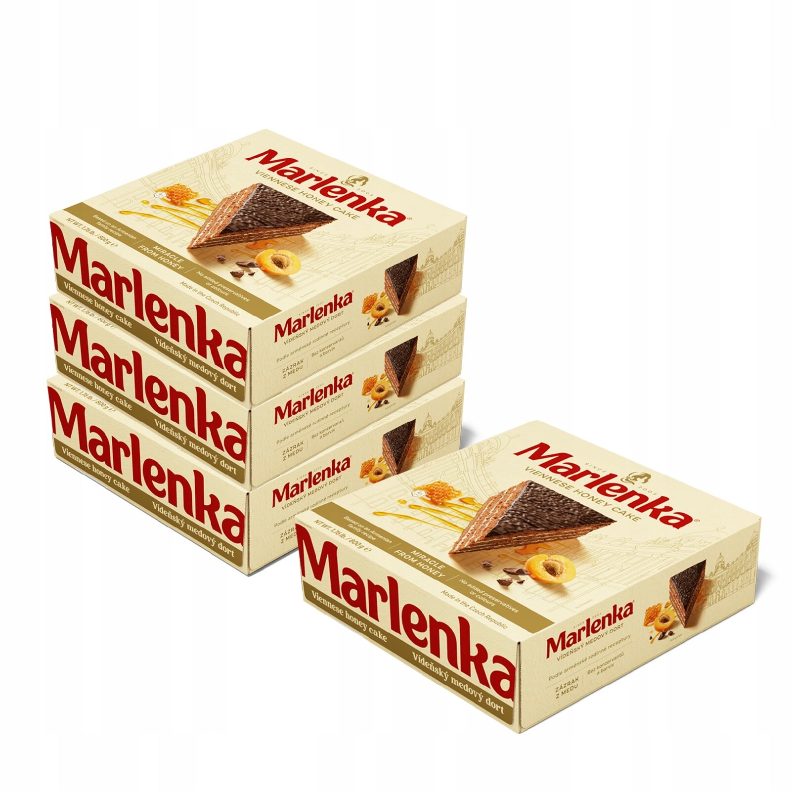 Marlenka 3+1 Vídeňský medový dort 4 x 800 g