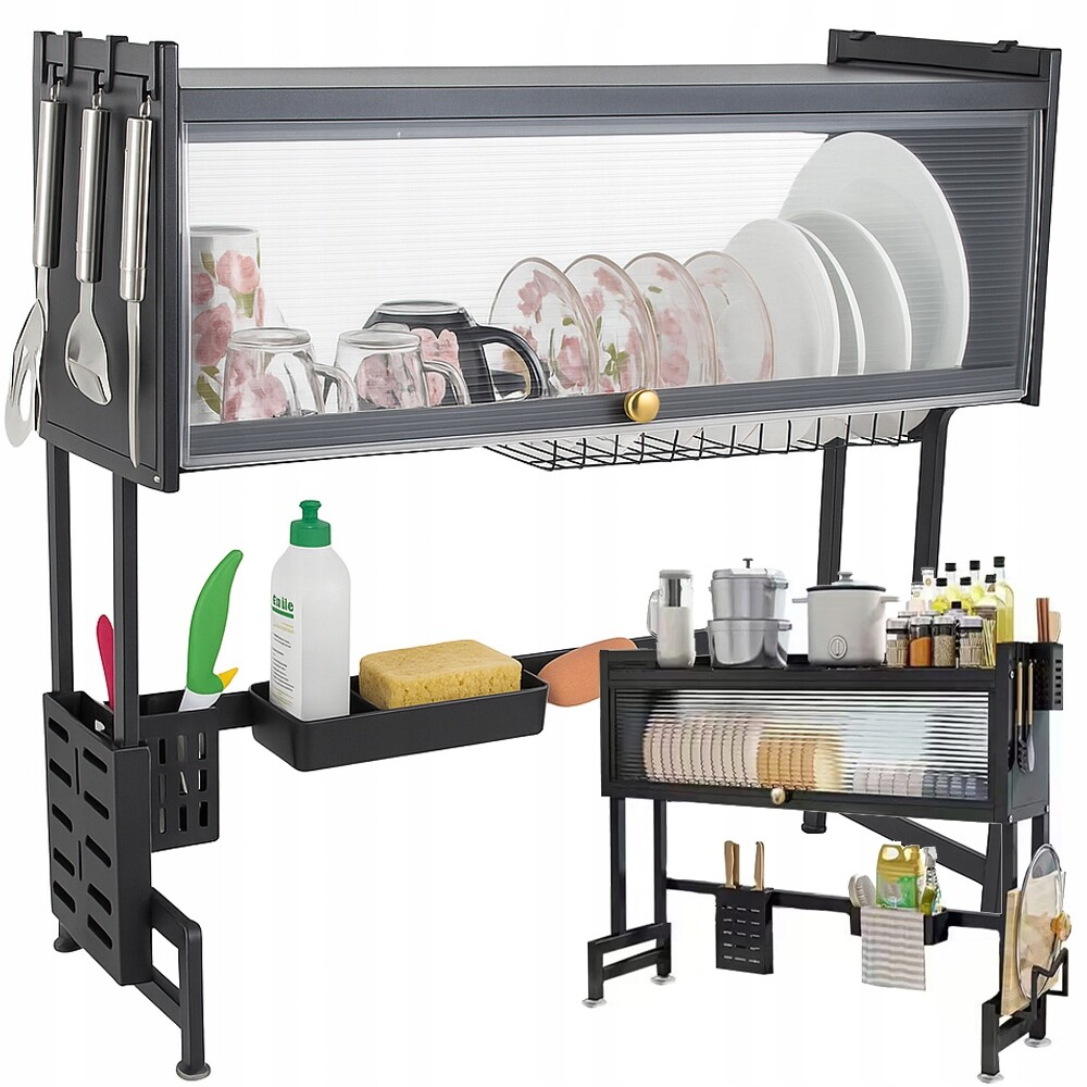 Odkapávač Na Nádobí Talířů Na Příbory Velký Odkapávač Skříňka Organizér 65 cm