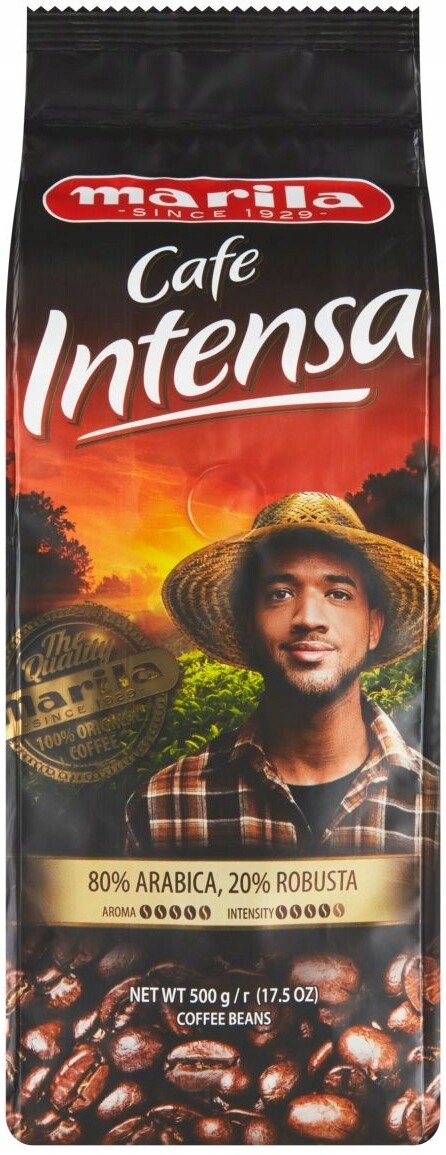Marila Cafe Intensa pražená zrnková káva 500g