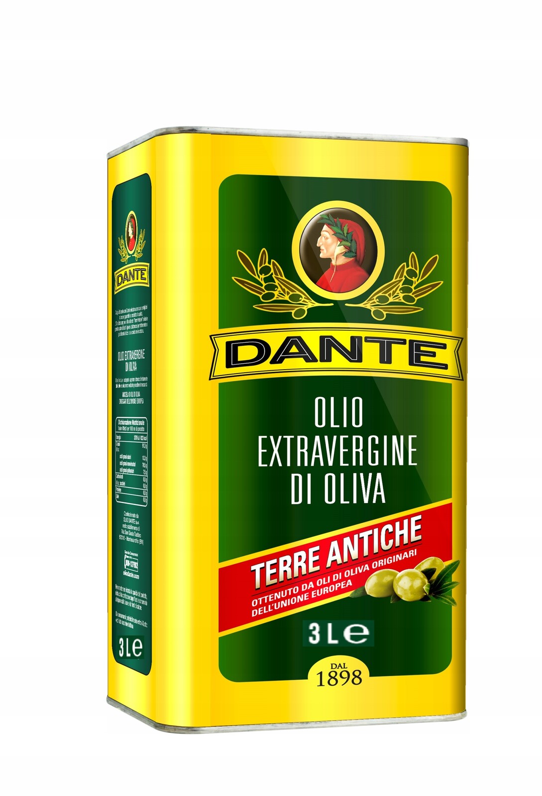 Italský Extra Panenský Olivový Olej Dante 3LT – Vynikající, Originální