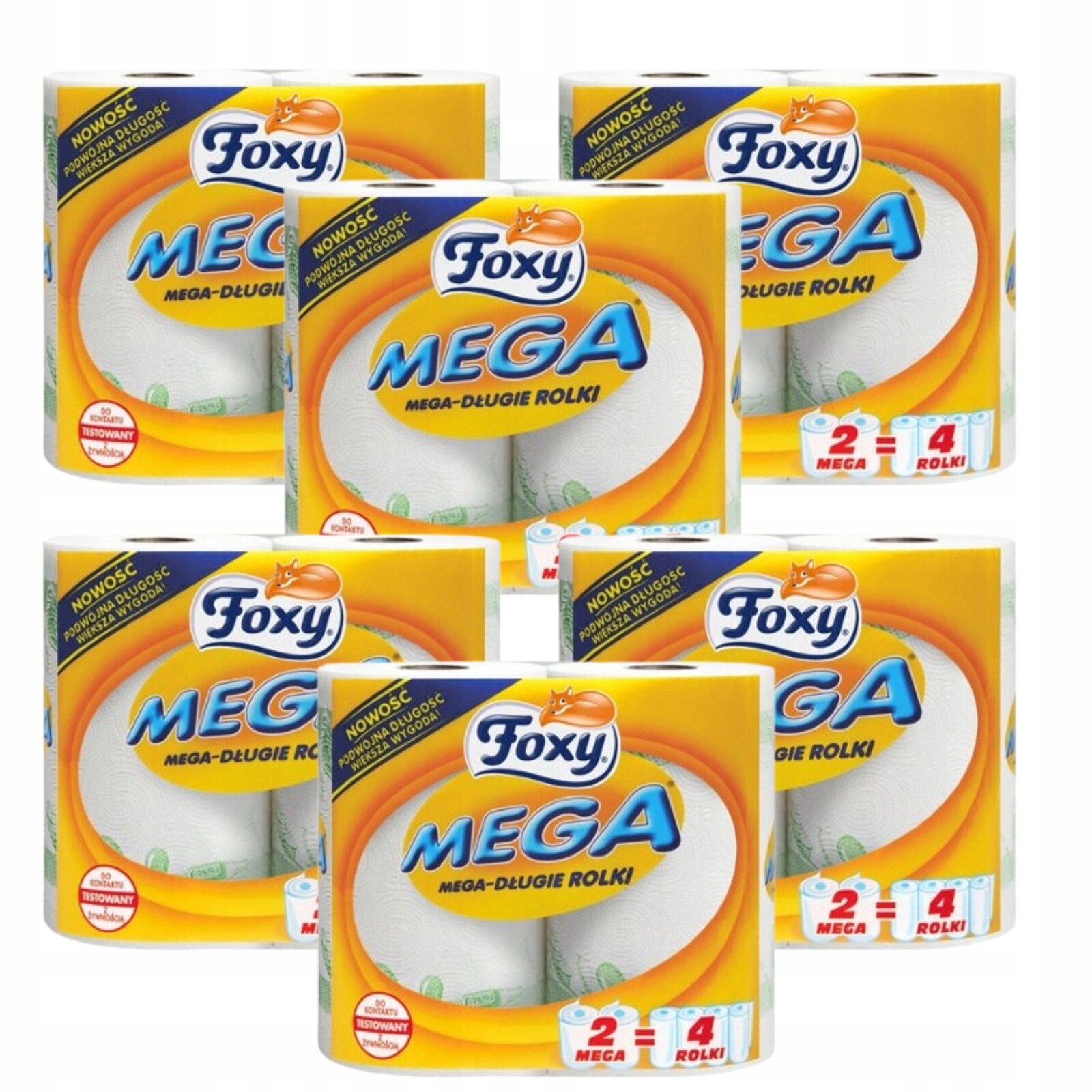 Foxy Dlouhé Role Kuchyňské Papírové Utěrky 12 Rolí