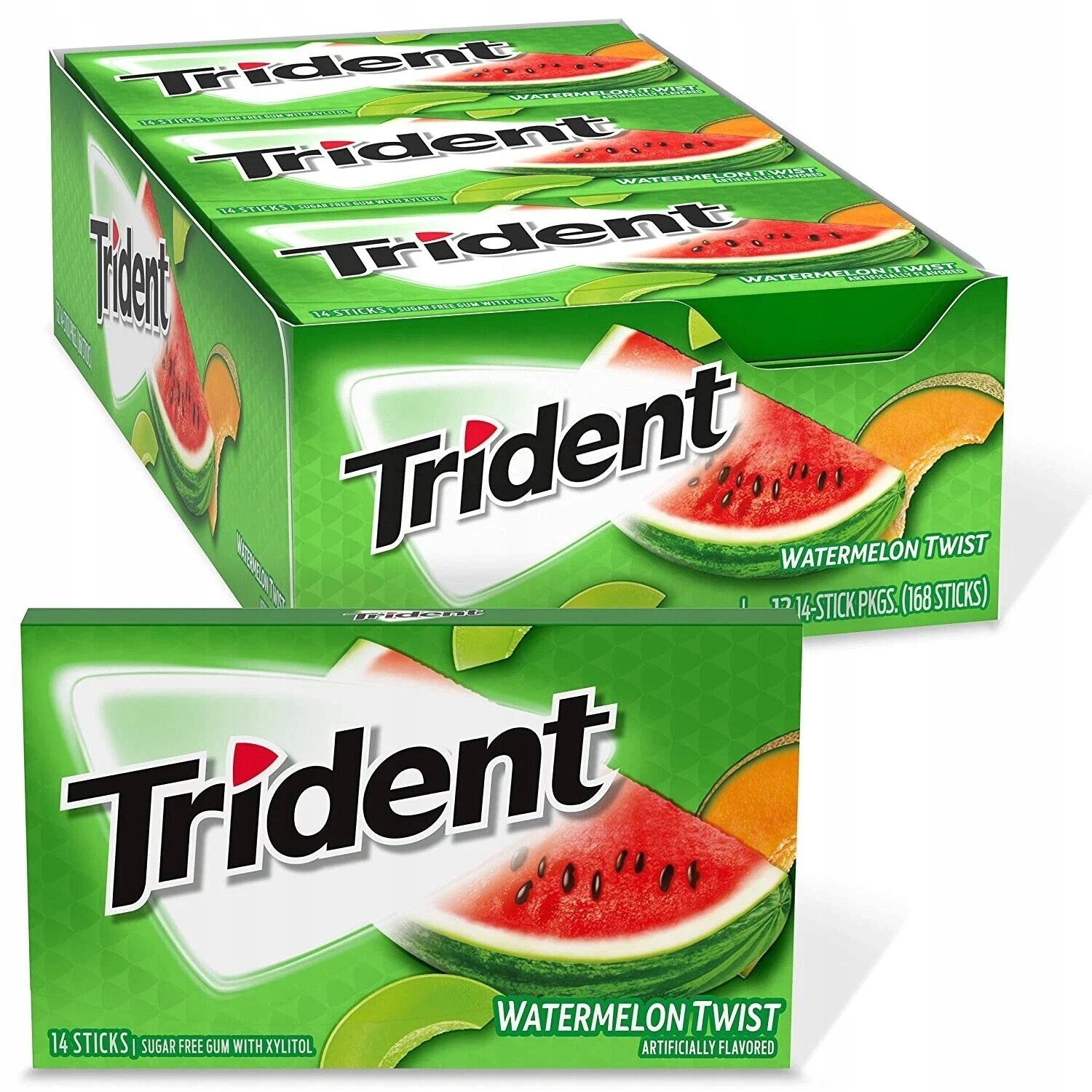 15x Žvýkačka Trident Watermelon 27g Usa