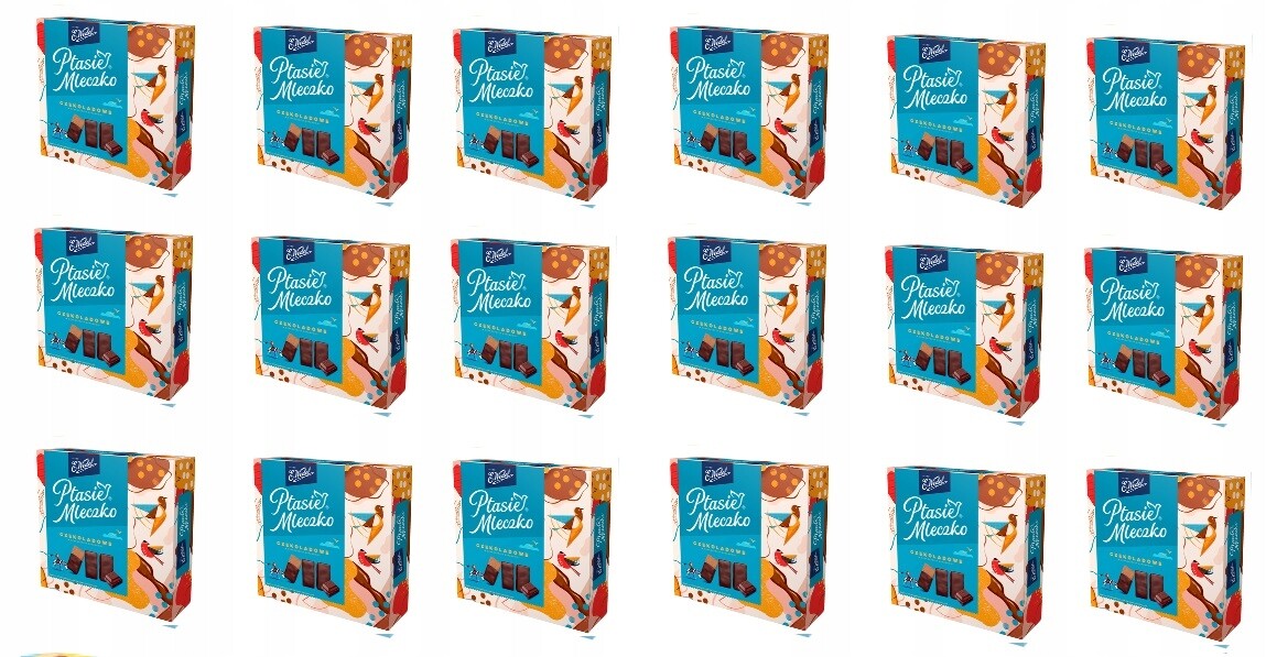 18 x 340 g Wedel Ptačí Pěnové Bonbóny Čokoládové Karton