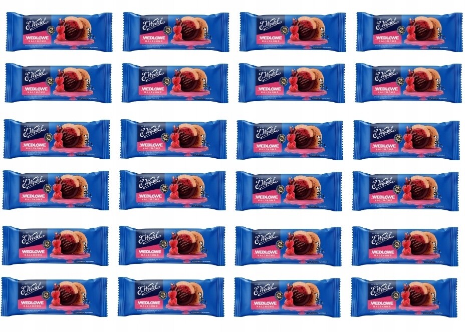 24 x 147 g Wedel Wedlove Piškoty v čokoládě s malinou Karton