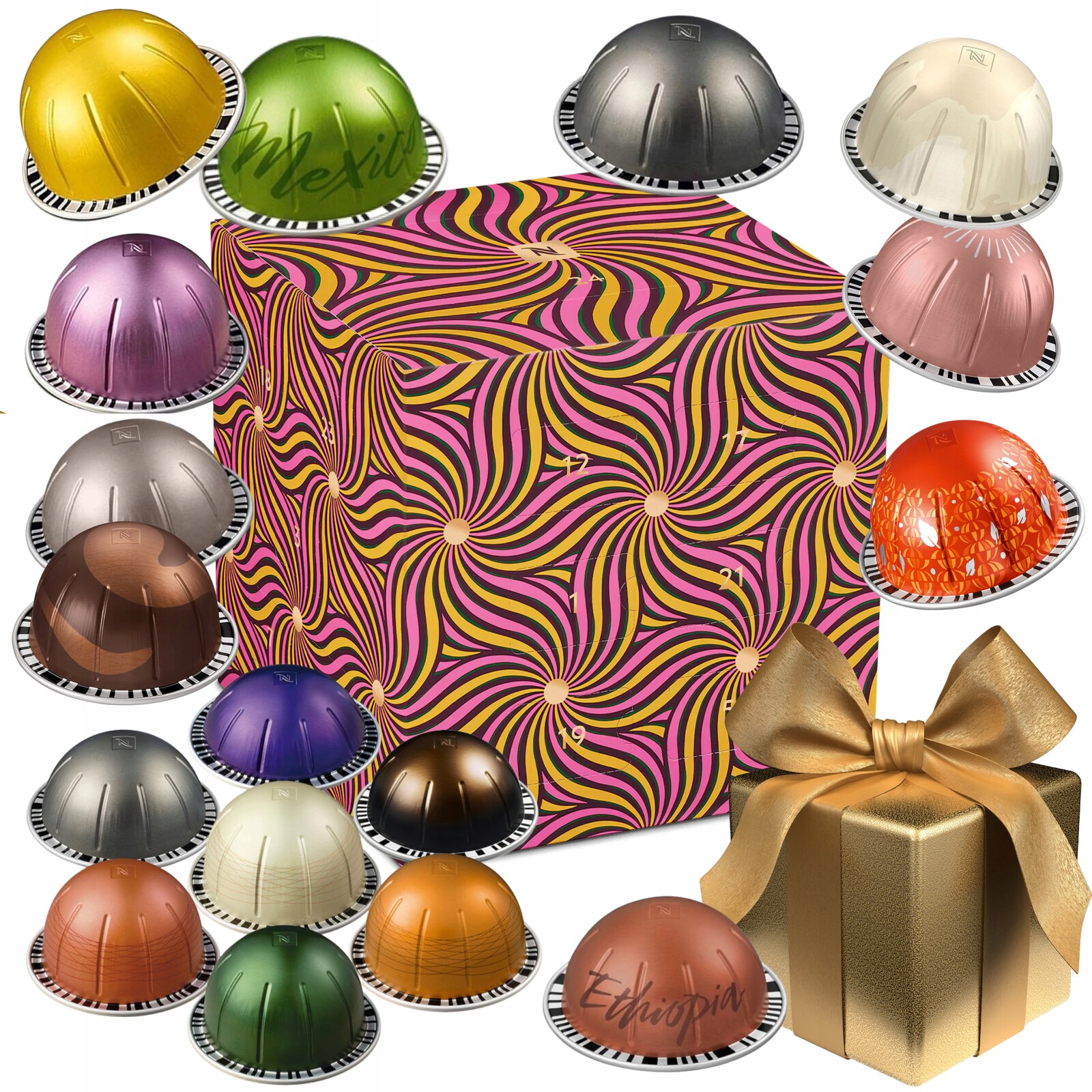 Kapsle Vertuo Nespresso Do Kávovaru Adventní Kalendář 24 Ks Jako Dárek