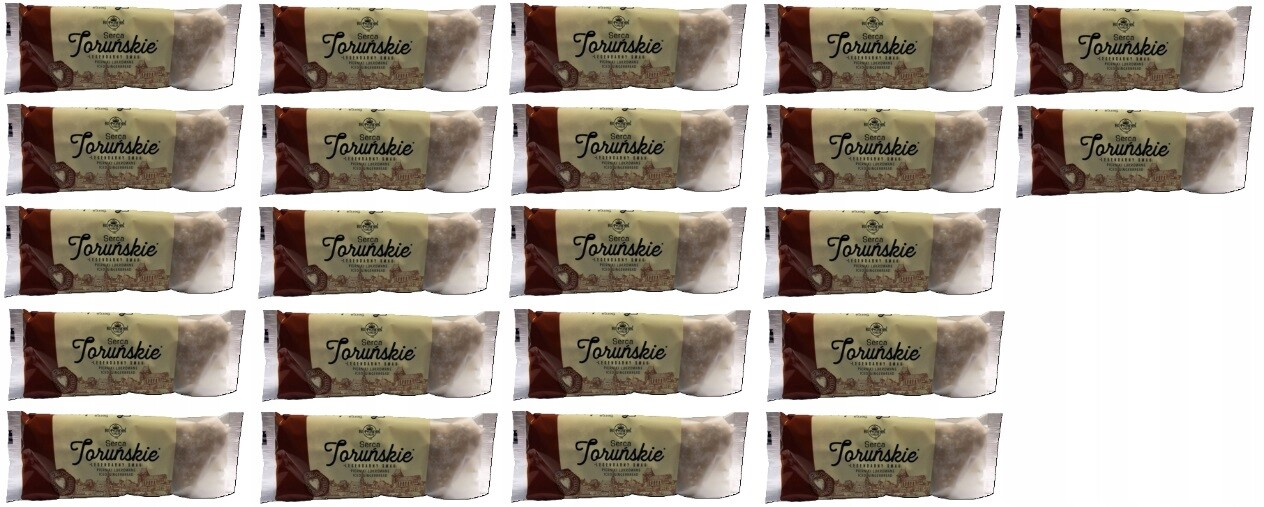 22 x 120 g Kopernik Toruňské srdce Perníky glazované Karton