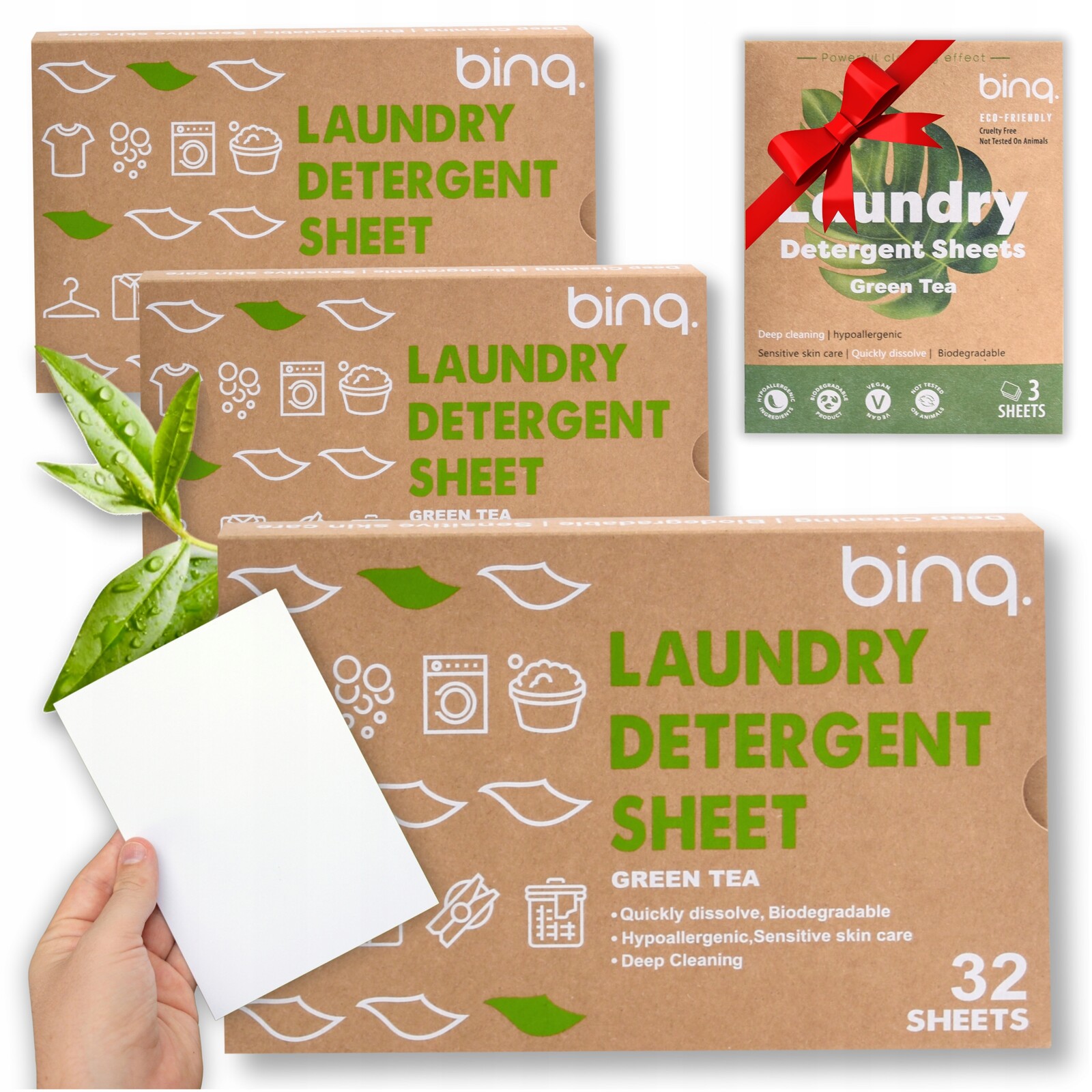 Listy na praní 96 praní pro každý typ oblečení Ekologické 3 ks Bonus