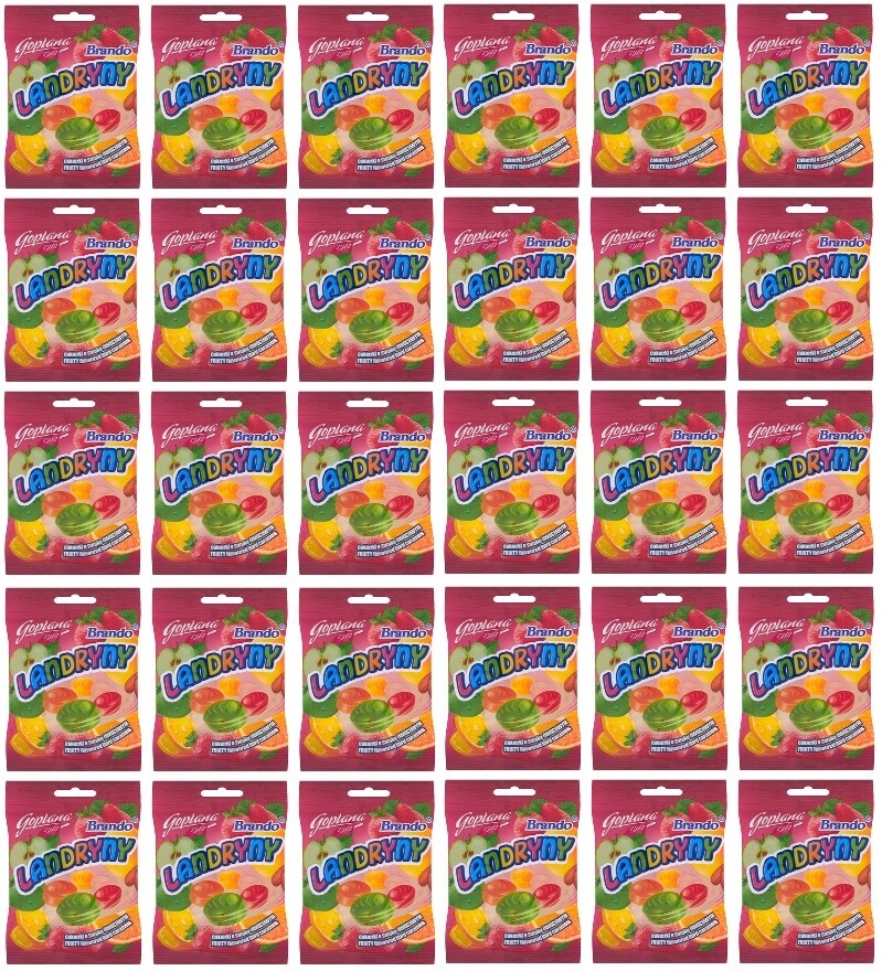 30 x 90 g Goplana Brando ovocné landryny Karton