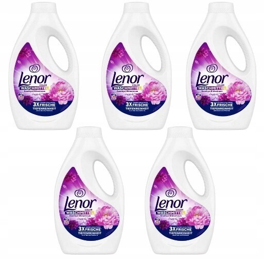 Lenor Amethyst prací Gel na barevné prádlo 5x1l 100p 5l z Německa Originál