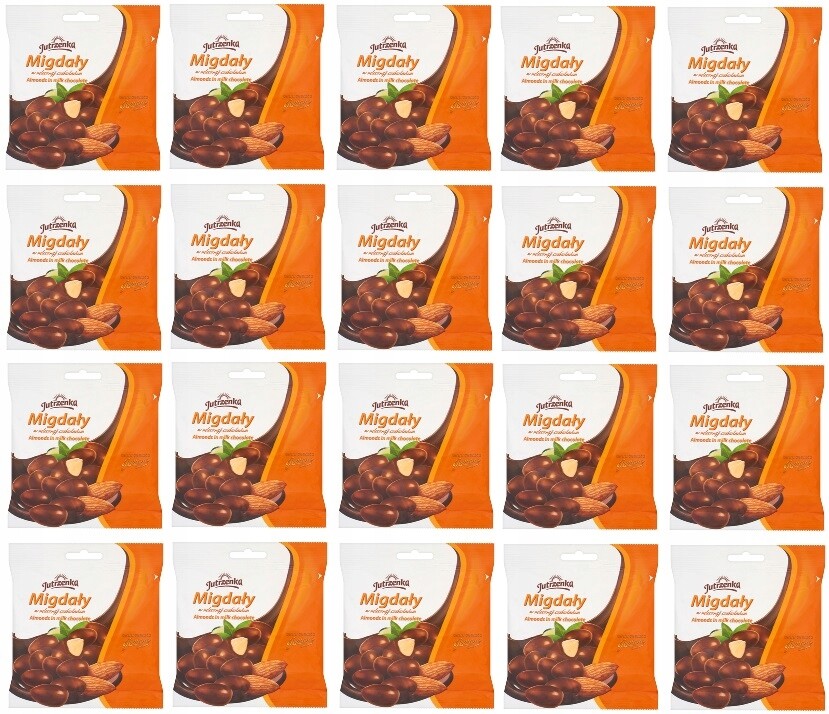 20 x 80 g Jutrzenka Mandle v mléčné čokoládě Karton
