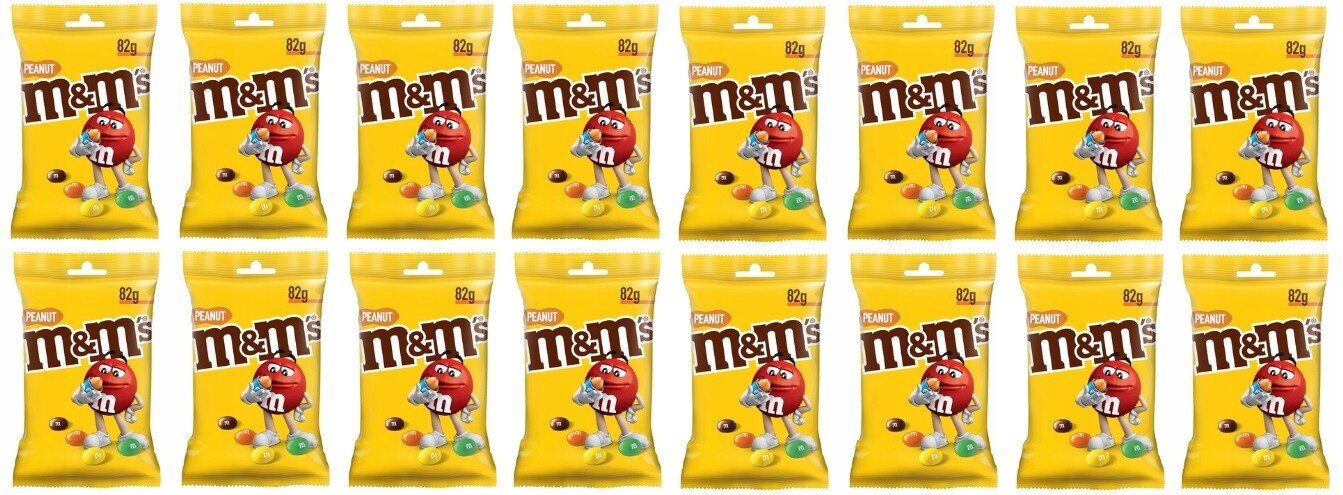 16x 82g M&m's arašídové dražé Karton