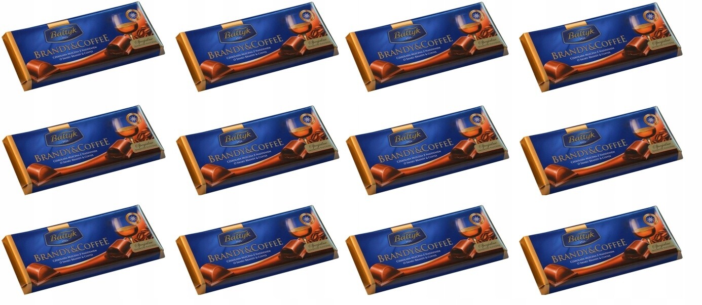 12x 145g Bałtyk Mléčná Čokoláda Brandy & Kávový karton