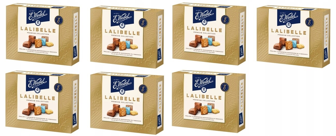 7x 238g Wedel Lalibelle Premium pralinky bonboniéra Karton