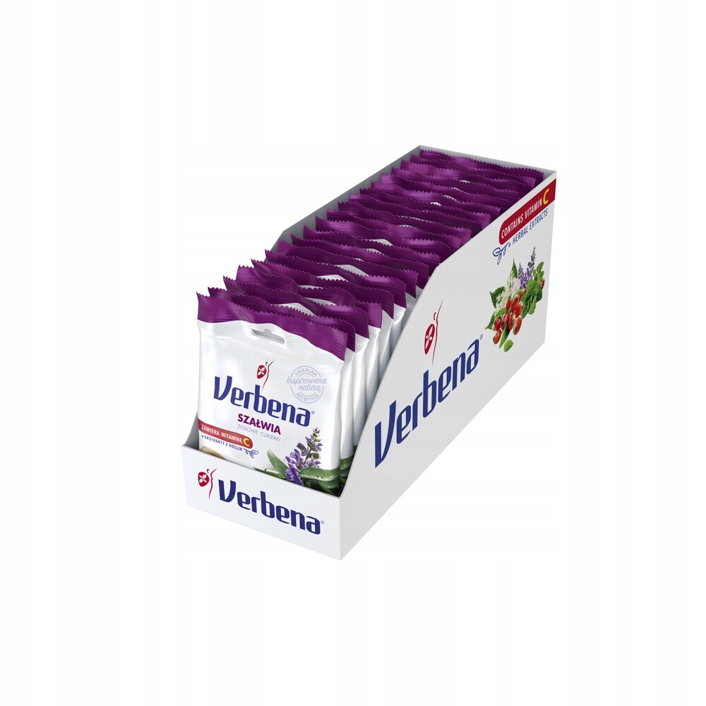 20x 60g Šalvěj bonbóny Verbena šalvějové Karton
