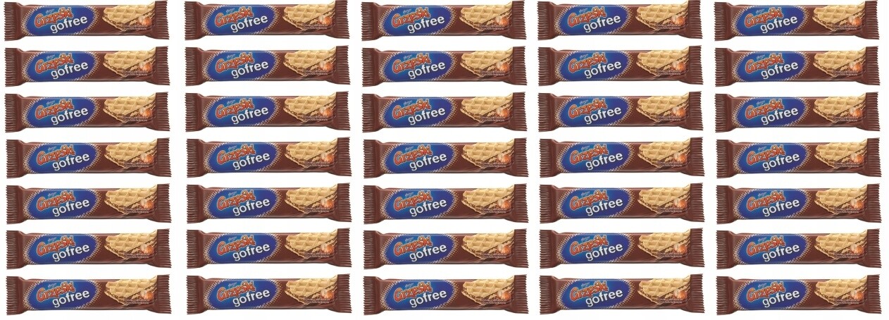 35 x 33 g Goplana Grześki gofree oplatka čokoláda ořech Karton