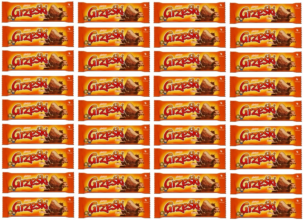 36x 36g Goplana Grześki oplatka krém toffi v čokoládě Karton