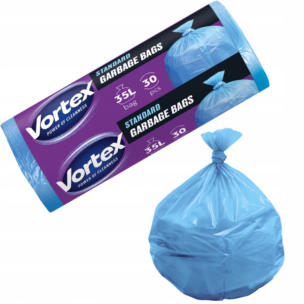 Vortex pytle na odpadky Hdpe 50x60 cm Modré 35L 30ks (20×30ks) 600ks