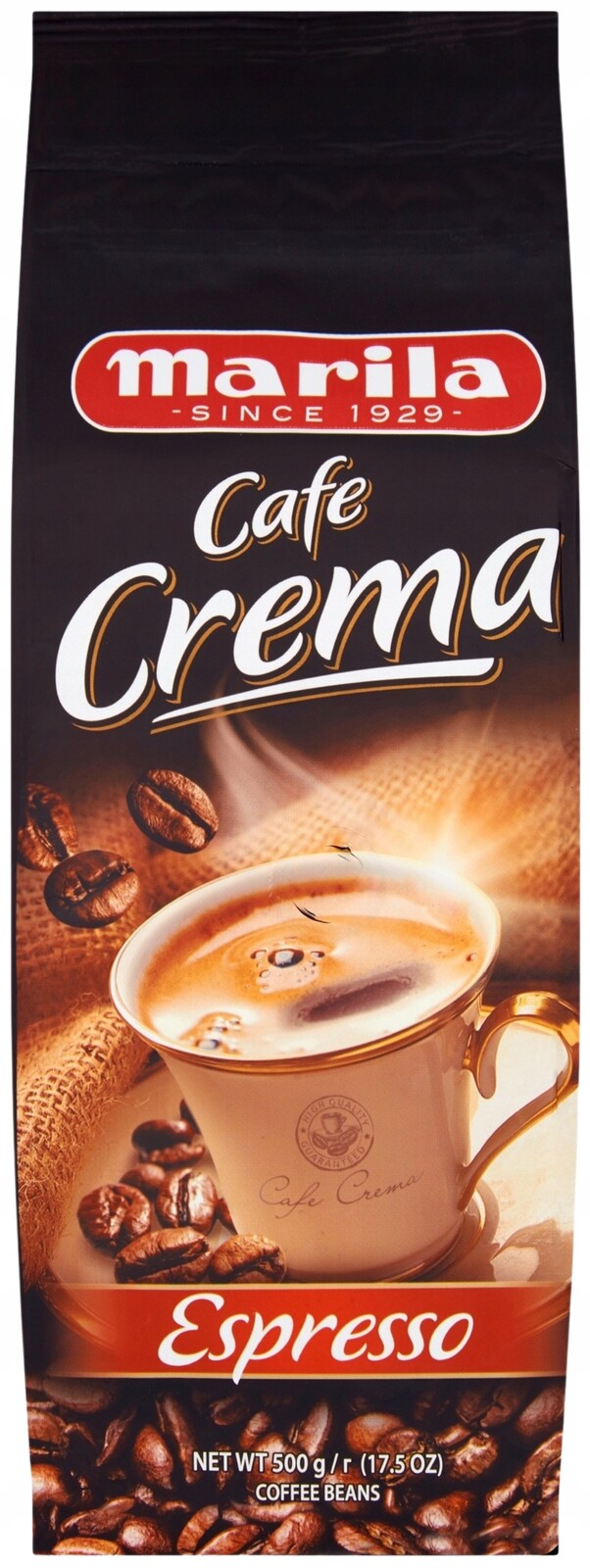 Marila Cafe Crema Espresso pražená zrnková káva 500g