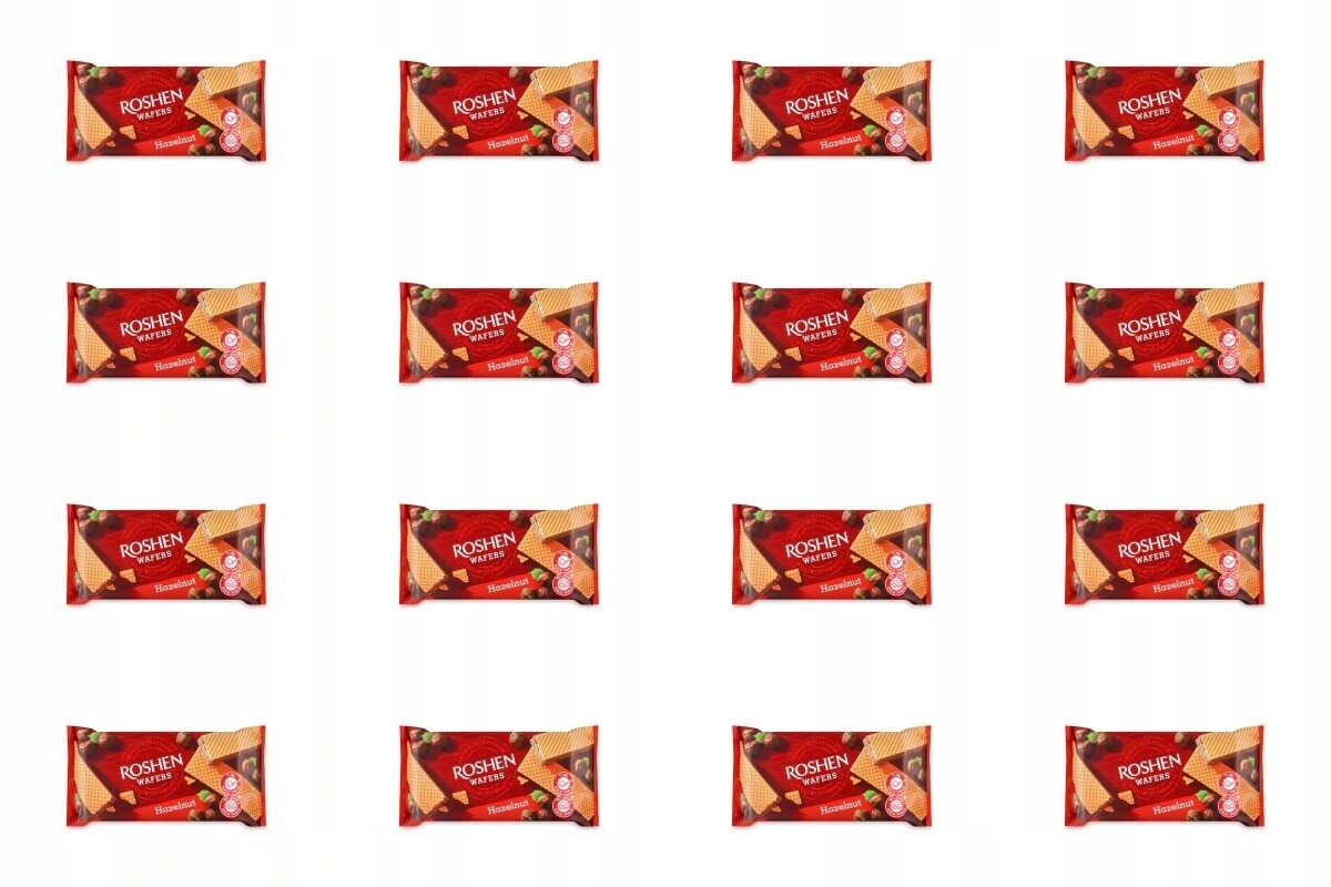 16 x 216 g Roshen Wafers Hazelnut Wafele s ořechovou náplní Karton