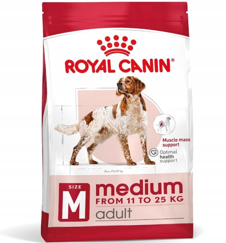 Suché krmivo pro psy Royal Canin Medium Adult 19 kg pro střední plemena