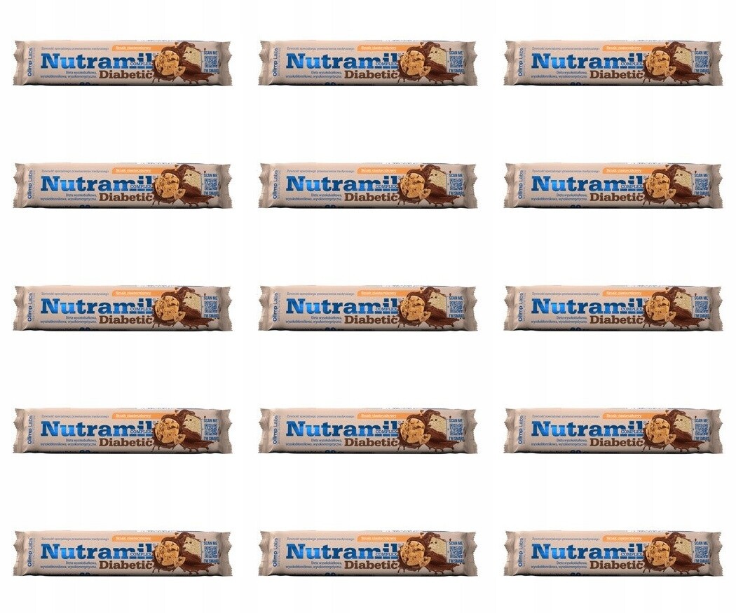15 x 60 g Olimp Labs Nutramil komplex Diabetic cookie Karton