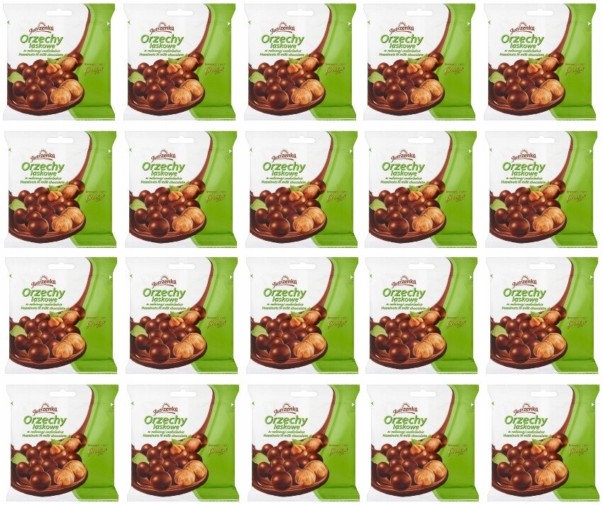 20x 80g Jutrzenka Lískové ořechy v čokoládě Karton