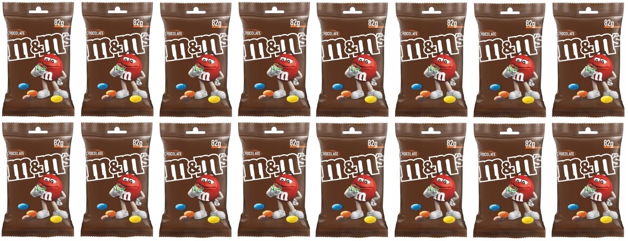 16x 82g M&m's čokoládové čokoládové bonbóny v krabičce