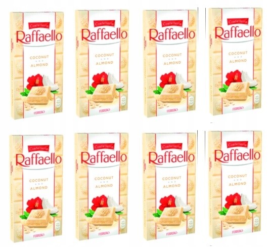 8x 90g Ferrero Raffaello bílá čokoláda Karton