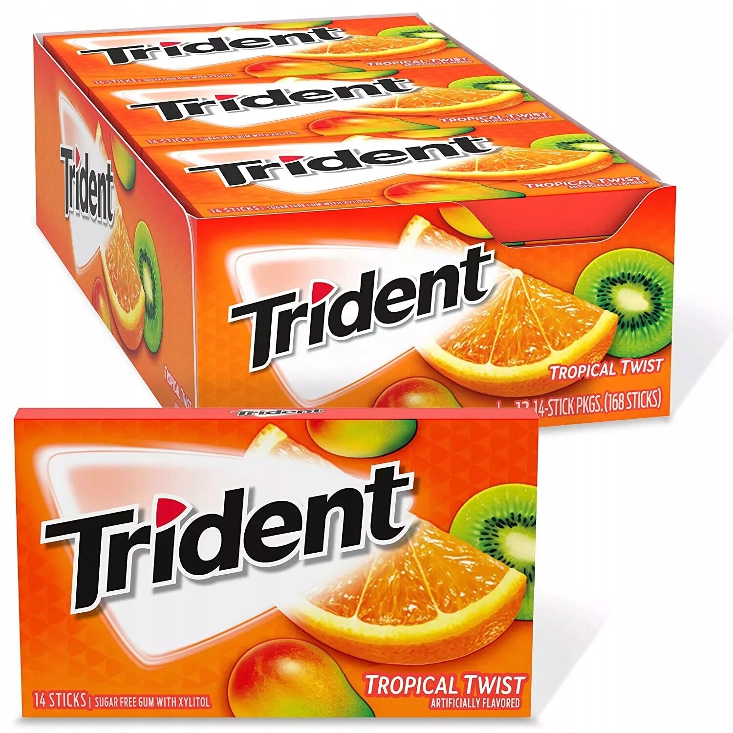 15x Tropical Twist Žvýkačka Trident 14 ks Usa