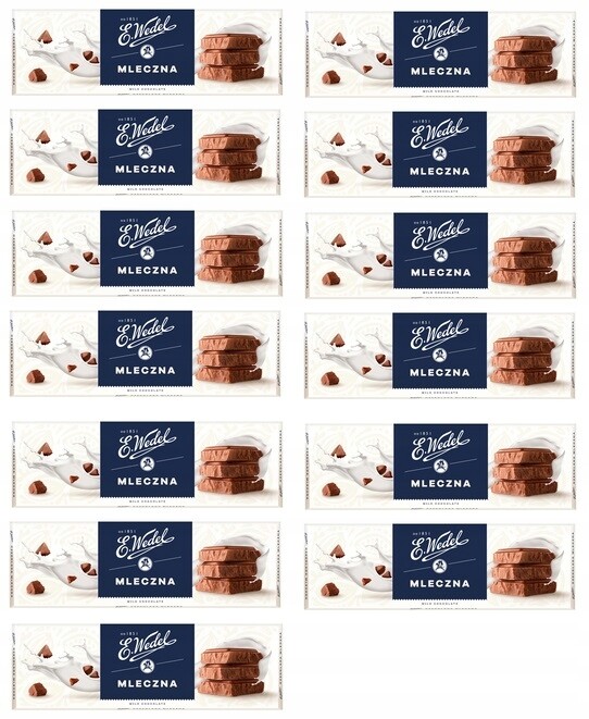 13x 220g Wedel mléčná Čokoláda v krabičce