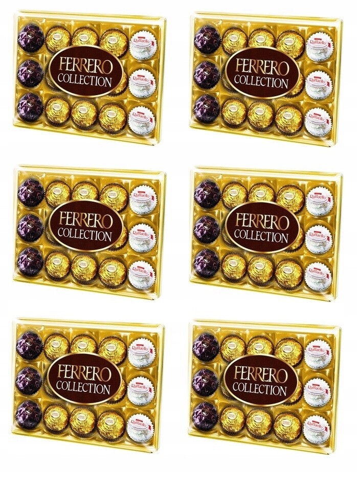 6x 172g Ferrero Rocher Collection pralinky bonboniéra Karton