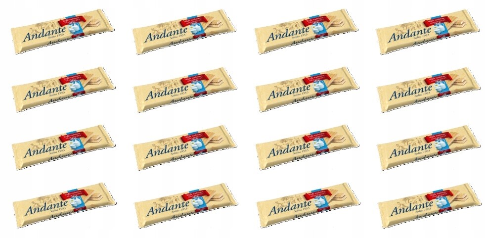 16 x 130 g Andante Mléčné oplatky Karton
