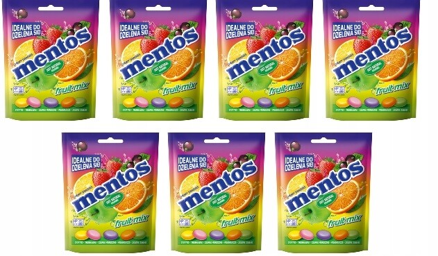 7x 160g Mentos ovocné bonbóny Karton