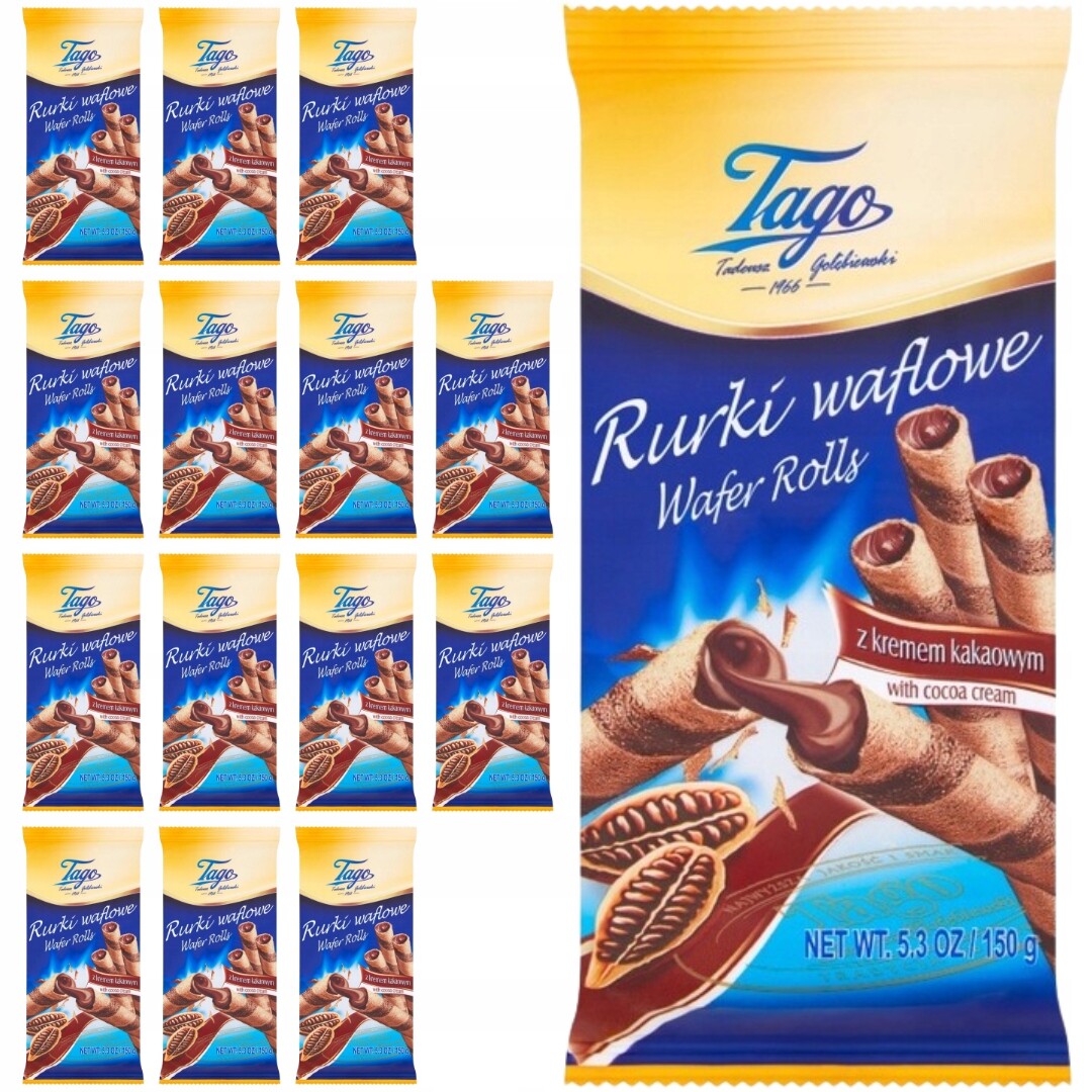 Tago Oplatkové rolky s kakaovým krémem 150 g x 14 kusů