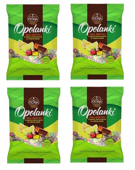 4 x 1 kg Odra Opolské želé ovocné v čokoládě Karton