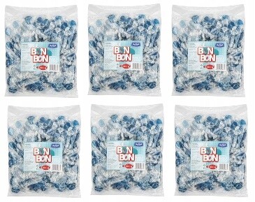 6 x 1 kg Bałtyk Bonbon Karamelky s ledovou příchutí Karton