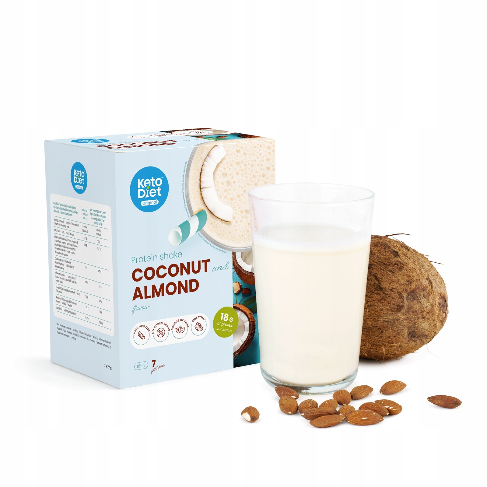 Proteinový nápoj příchuť mandle & kokos (7 porcí)